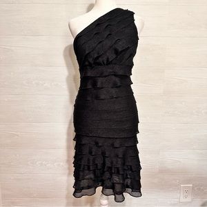 Poetry One Shoulder Black Dress Medium